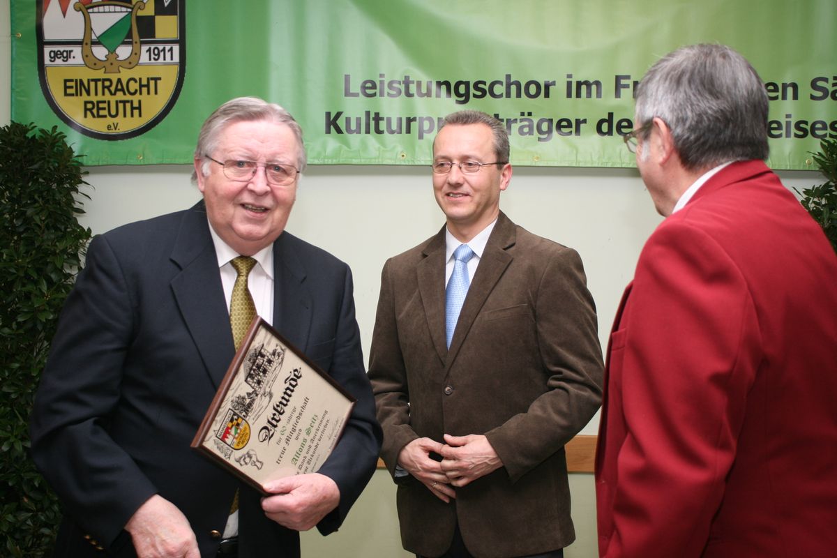 Ehrungsabend 2013 - 4 - Stolze 60 Jahre Mitglied. Alfons Seitz